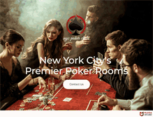 Tablet Screenshot of nycpokerclubs.com